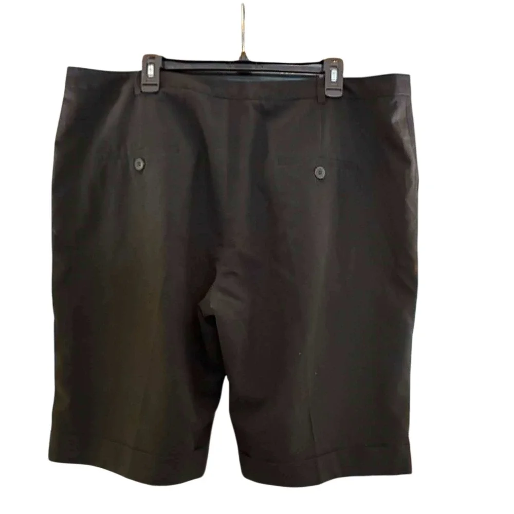 Next Bermuda Shorts Womens 20 Black Cuffed Tailored Career Quiet Luxury 705-415